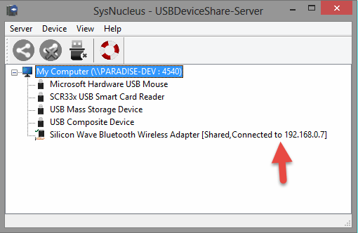 USBDeviceShare - Remotely USB over network/IP