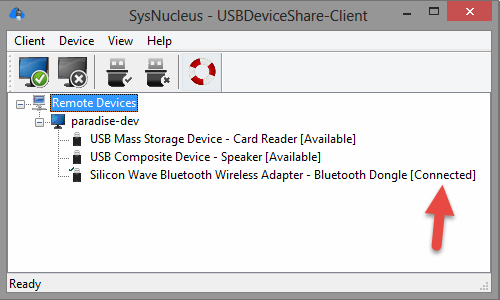USBDeviceShare - Remotely access USB over